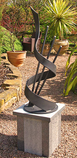 garden ornaments, art for garden, flamenco sculpture, garden sculpture