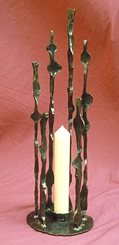 candlestick sculpture in a modern design