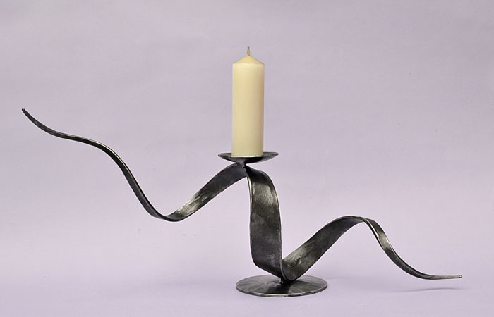 candlestand in metal, sculptural candle stand, modern candle, candles